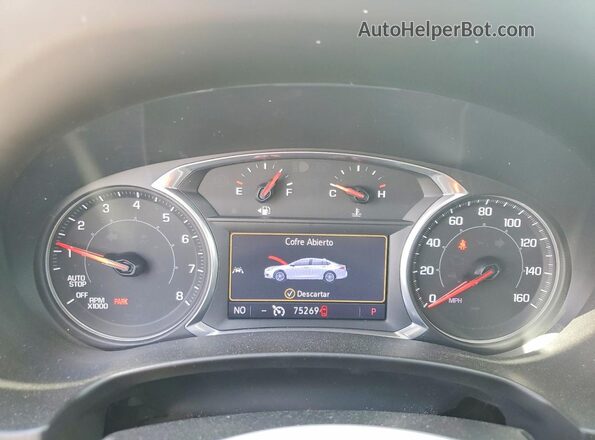 3GKALPEV0ML403255 2021 GMC TERRAIN White Instrument cluster view