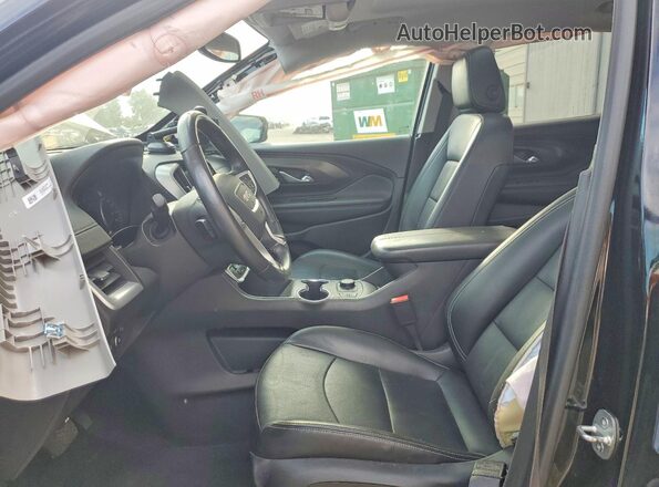3GKALPEV0NL106570 2022 GMC TERRAIN Black Widok wnętrza z przodu