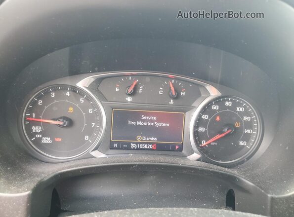 3GKALPEV1KL307759 2019 GMC TERRAIN Black Widok zestawu wskaźników