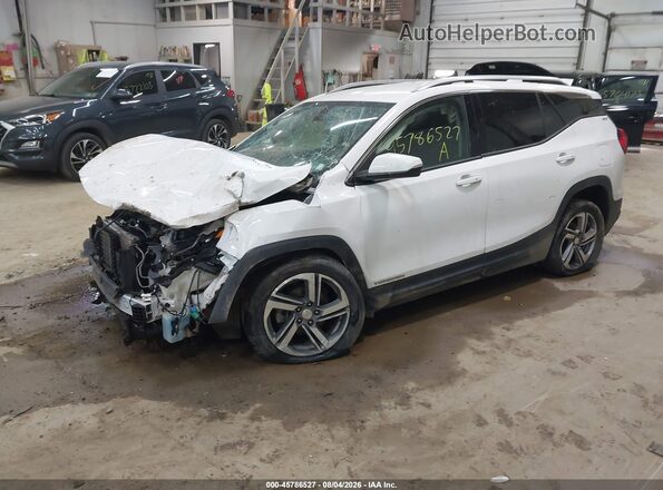 3GKALPEV1KL373731 2019 GMC TERRAIN Белый Передняя левая четверть