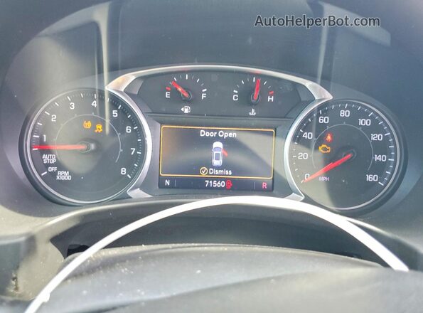 3GKALPEV1ML325228 2021 GMC TERRAIN White Вид щитка приладів