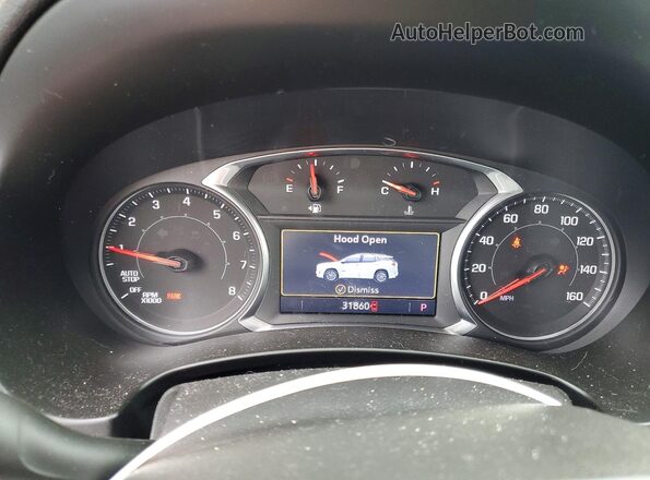 3GKALPEV1ML386529 2021 GMC TERRAIN Blue Вид щитка приладів