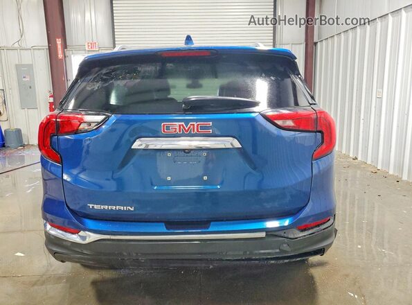 3GKALPEV1ML386529 2021 GMC TERRAIN Blue Вид ззаду
