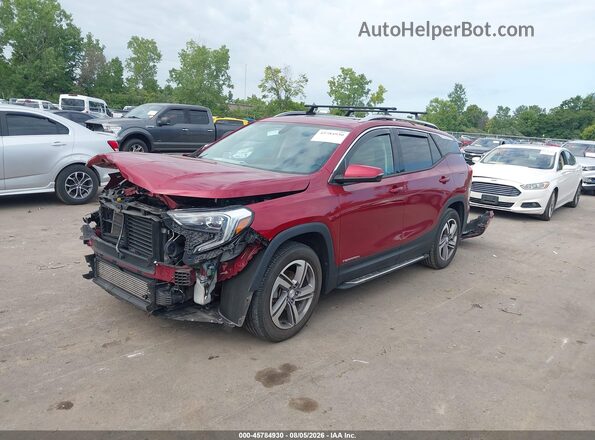3GKALPEV2JL314864 2018 GMC TERRAIN Maroon Przód lewy