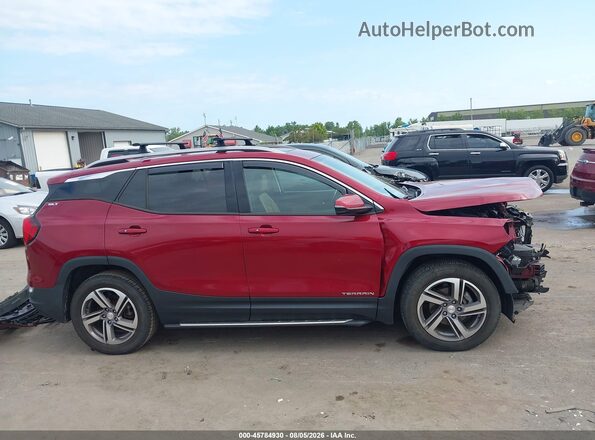 3GKALPEV2JL314864 2018 GMC TERRAIN Maroon Widok wnętrza 360 stopni