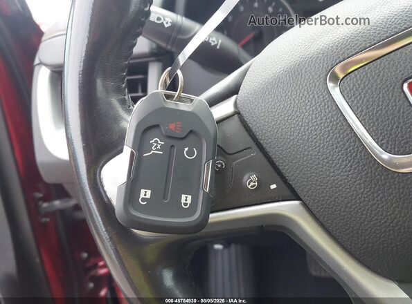 3GKALPEV2JL314864 2018 GMC TERRAIN Maroon Widok deski rozdzielczej