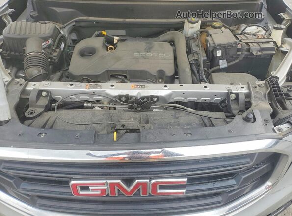 3GKALPEV2KL143776 2019 GMC TERRAIN Silver Vista del compartimento del motor