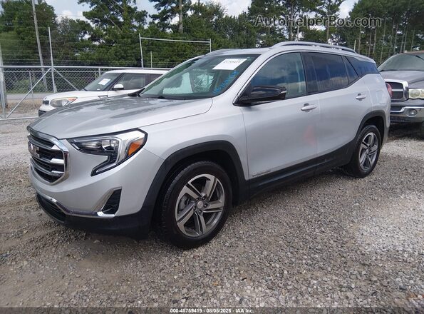 3GKALPEV4ML358644 2021 GMC TERRAIN Silver წინა მარცხენა ხედი სამი მეოთხედიდან
