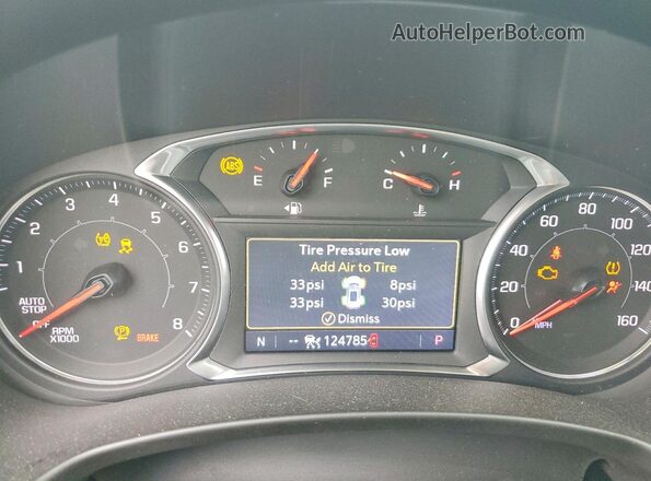 3GKALPEV5ML383746 2021 GMC TERRAIN Black Вид щитка приладів