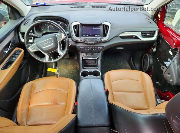 3GKALPEV6KL304064 2019 GMC TERRAIN Красный Вид панели приборов