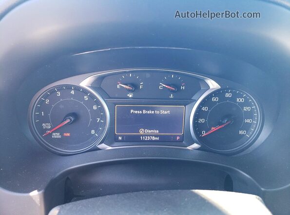 3GKALPEV6KL342829 2019 GMC TERRAIN Red Instrument cluster view
