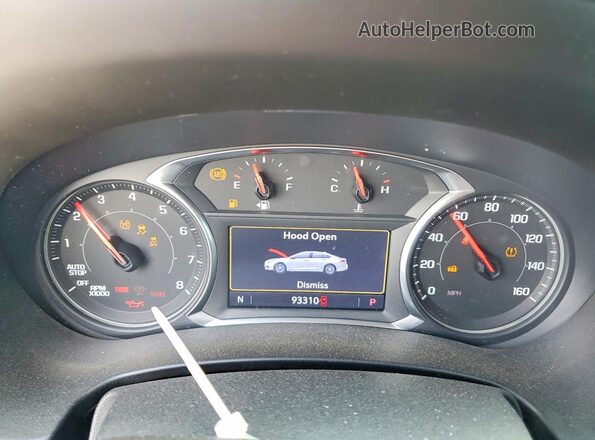 3GKALPEV7KL397984 2019 GMC TERRAIN Угольный Вид щитка приборов