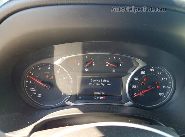 3GKALPEV8KL176345 2019 GMC TERRAIN Silver Вид щитка приладів