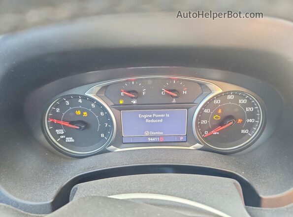 3GKALPEV8ML398032 2021 GMC TERRAIN Black Вид щитка приладів