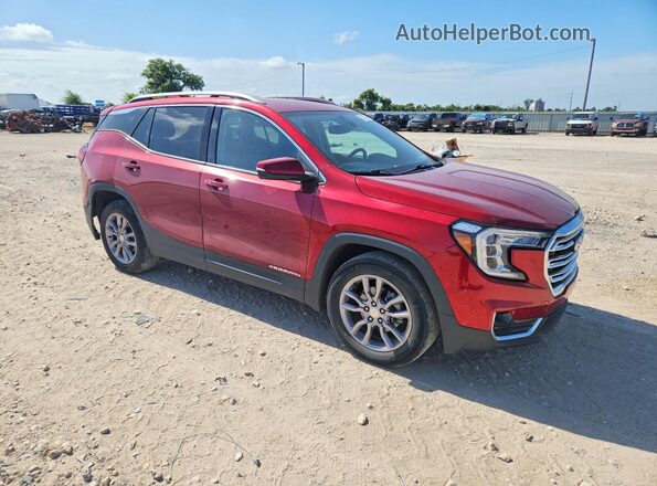 3GKALPEV8NL101648 2022 GMC TERRAIN Maroon Передня права чверть