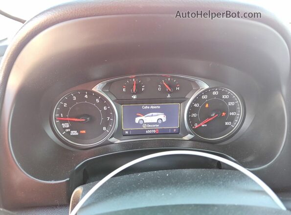 3GKALPEV8NL101648 2022 GMC TERRAIN Maroon Вид щитка приладів