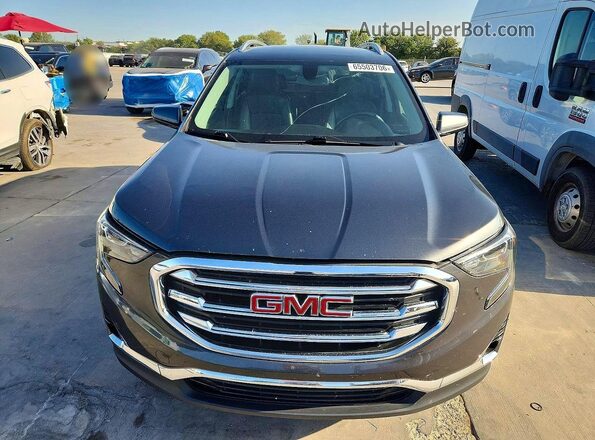 3GKALPEV9KL247228 2019 GMC TERRAIN Gray Front view