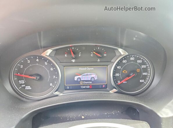 3GKALPEV9NL208837 2022 GMC TERRAIN Белый Вид щитка приборов