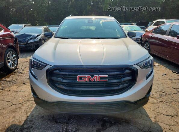 3GKALPEVXML402730 2021 GMC TERRAIN Silver Front view