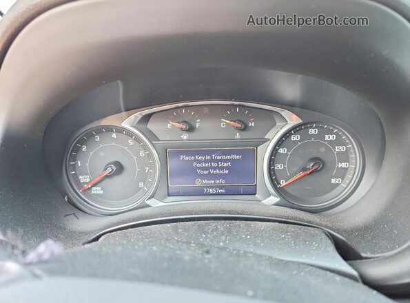 3GKALPEVXML402730 2021 GMC TERRAIN Silver Instrument cluster view