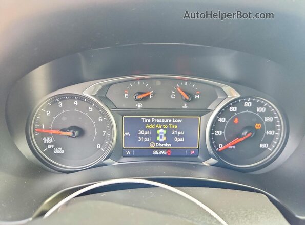 3GKALPEX2LL245730 2020 GMC TERRAIN Красный Вид щитка приборов
