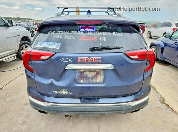 3GKALPEX3KL184855 2019 GMC TERRAIN Blue Rear view