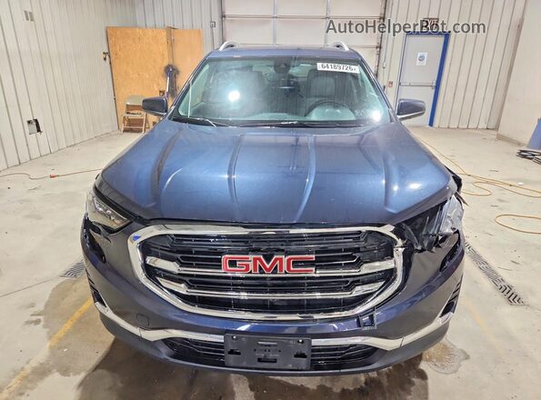 3GKALPEX4JL230952 2018 GMC TERRAIN Blue Widok z przodu