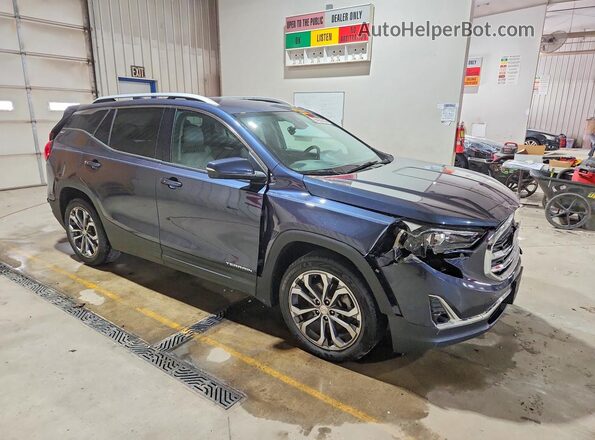 3GKALPEX4JL230952 2018 GMC TERRAIN Blue Przód prawy