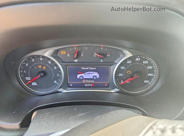 3GKALPEX4LL137559 2020 GMC TERRAIN Black Вид щитка приладів