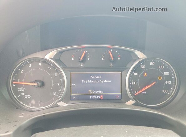 3GKALPEX4LL158279 2020 GMC TERRAIN Black Instrument cluster view