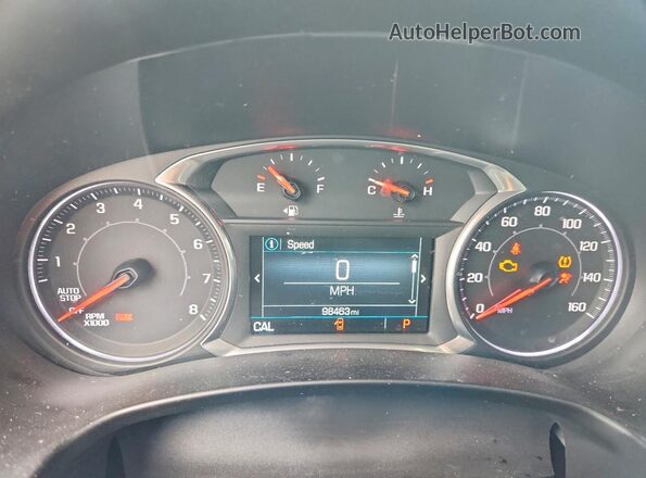 3GKALPEX5JL312298 2018 GMC TERRAIN Burgundy Widok zestawu wskaźników