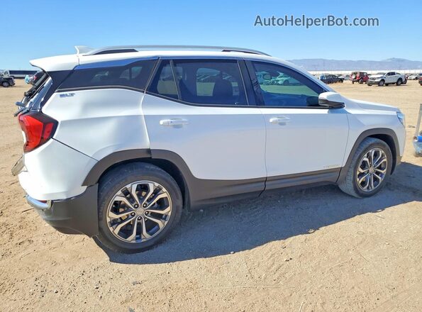 3GKALPEX6JL270983 2018 GMC TERRAIN Белый Задняя правая четверть