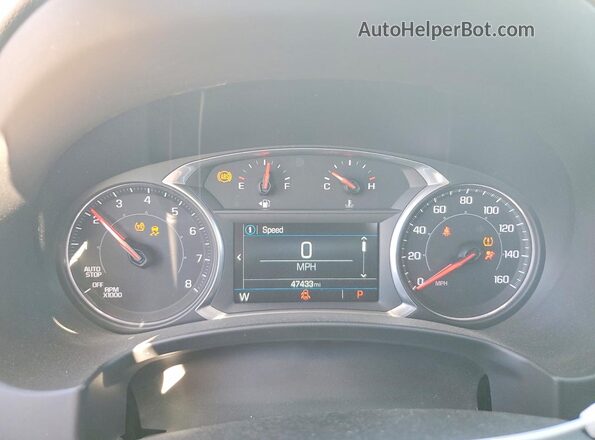 3GKALPEX6JL270983 2018 GMC TERRAIN Белый Вид щитка приборов