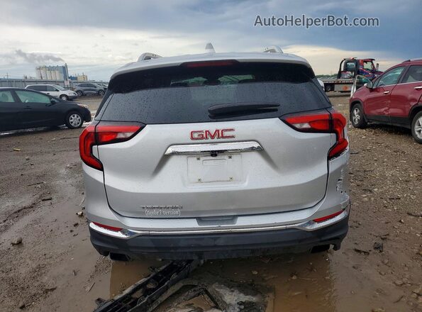 3GKALPEX7KL268919 2019 GMC TERRAIN Silver Вид ззаду