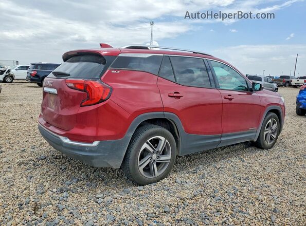 3GKALREU1JL255129 2018 GMC TERRAIN Темно-бордовый Задняя правая четверть