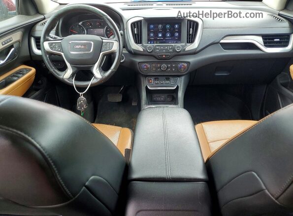 3GKALREU1JL255129 2018 GMC TERRAIN Темно-бордовый Вид панели приборов