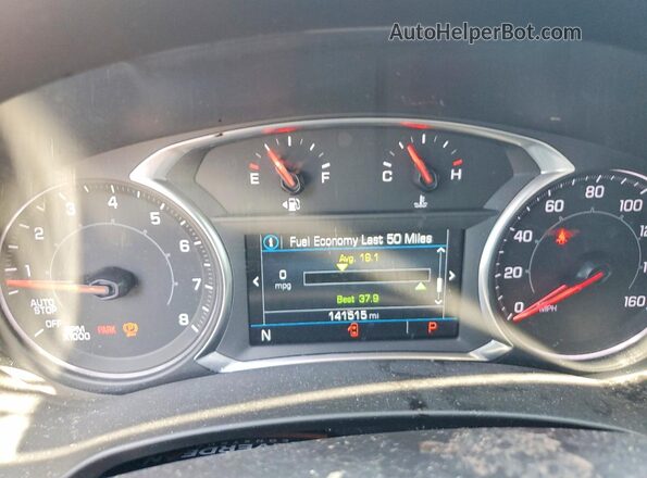 3GKALSEX3JL217953 2018 GMC TERRAIN Blue Widok zestawu wskaźników