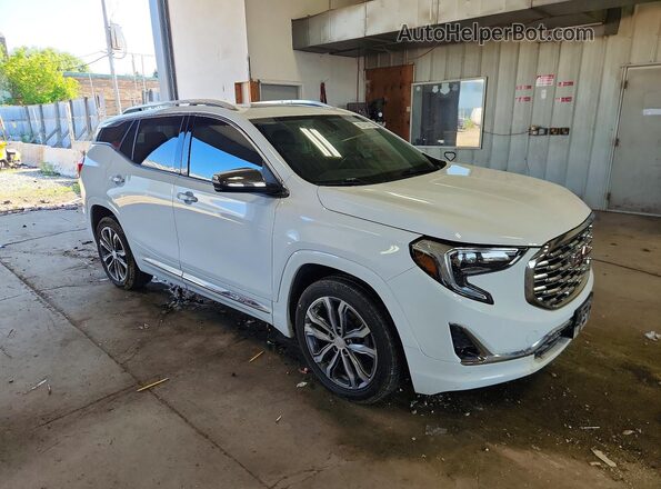 3GKALSEX3JL384555 2018 GMC TERRAIN White Delantero derecho