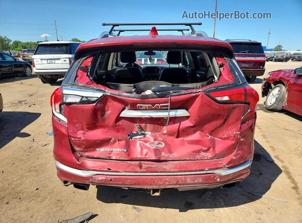 3GKALSEX8JL280854 2018 GMC TERRAIN Maroon უკანა ხედი