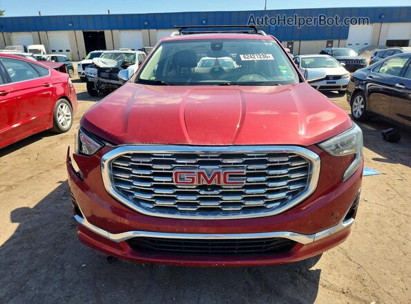 3GKALSEX8JL280854 2018 GMC TERRAIN Maroon წინა ხედი