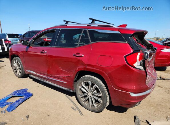 3GKALSEX8JL280854 2018 GMC TERRAIN Maroon უკანა მარცხენა