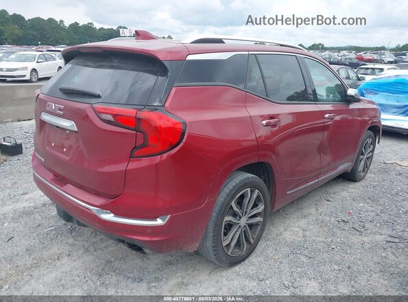 3GKALSEX8JL312590 2018 GMC TERRAIN Red წინა მარცხენა ხედი სამი მეოთხედიდან