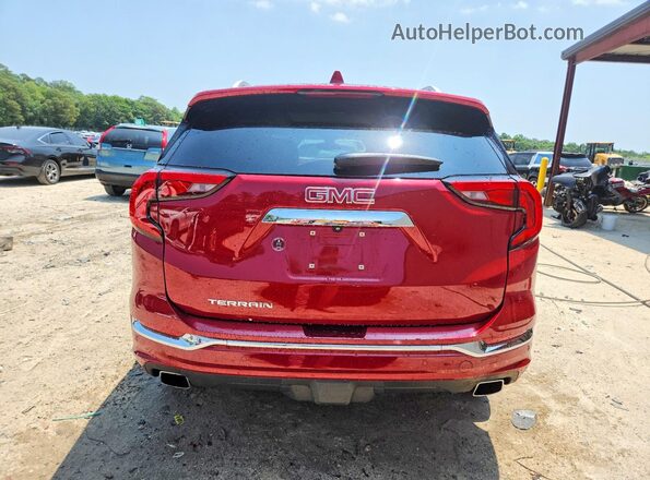 3GKALSEX9KL378664 2019 GMC TERRAIN Maroon Вид ззаду