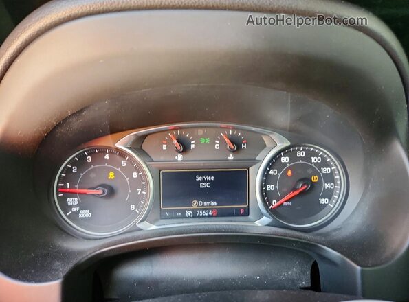 3GKALSEX9KL378664 2019 GMC TERRAIN Maroon Вид щитка приладів