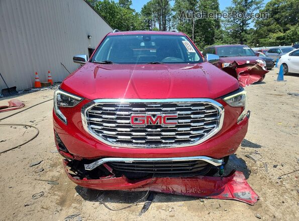 3GKALSEX9KL378664 2019 GMC TERRAIN Maroon Вид спереду