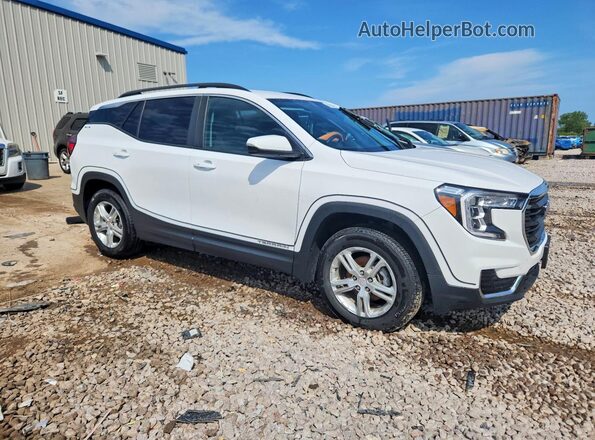 3GKALTEG0PL164305 2023 GMC TERRAIN Белый Передняя правая четверть