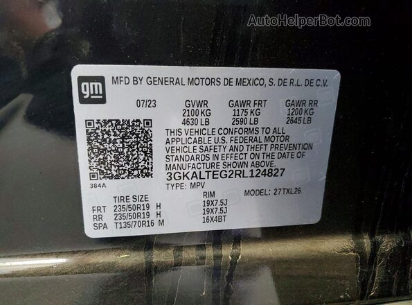 3GKALTEG2RL124827 2024 GMC TERRAIN Black Սալոնի 360 աստիճան տեսք