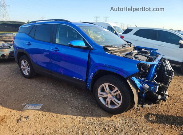 3GKALTEG2RL153096 2024 GMC TERRAIN Blue Передня права чверть