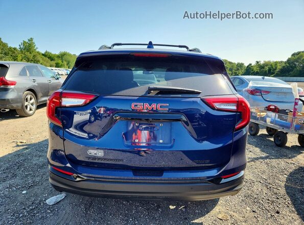 3GKALTEG3PL125062 2023 GMC TERRAIN Blue Вид ззаду