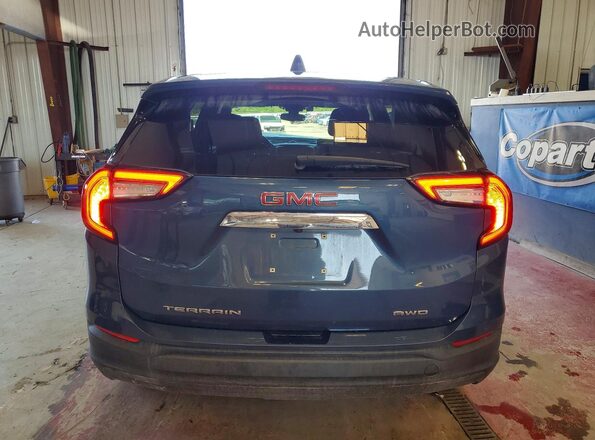3GKALTEG9RL378728 2024 GMC TERRAIN Blue Вид ззаду